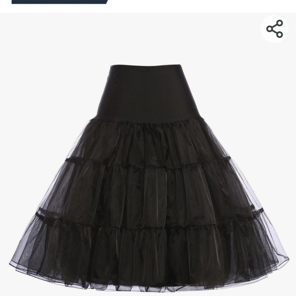 Black off shoulder dress - Picture 2 of 4